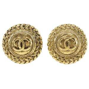 Chanel Cc Logo Clip-On Earrings Metal #207254C94B